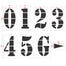 Football Number Kit Stencil - (36"-72")
