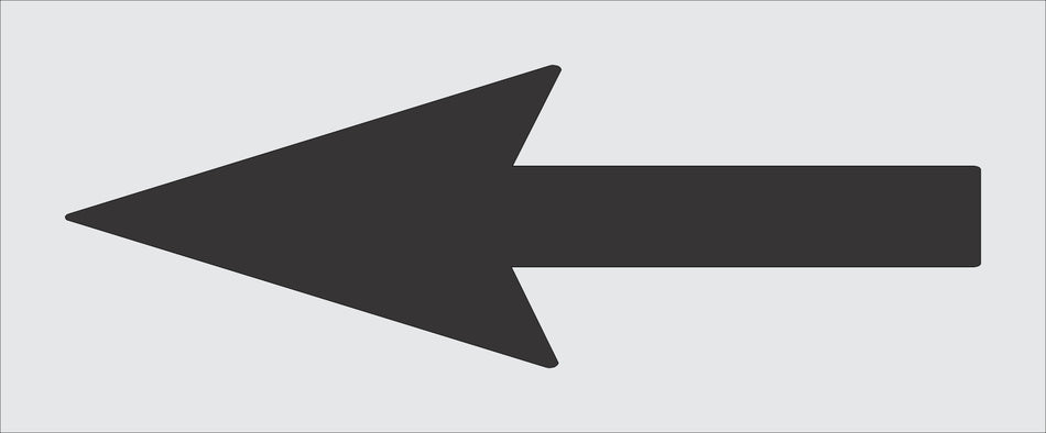72" Delaware DOT Straight Arrow Stencil