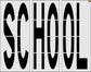 96" Florida DOT SCHOOL Stencil