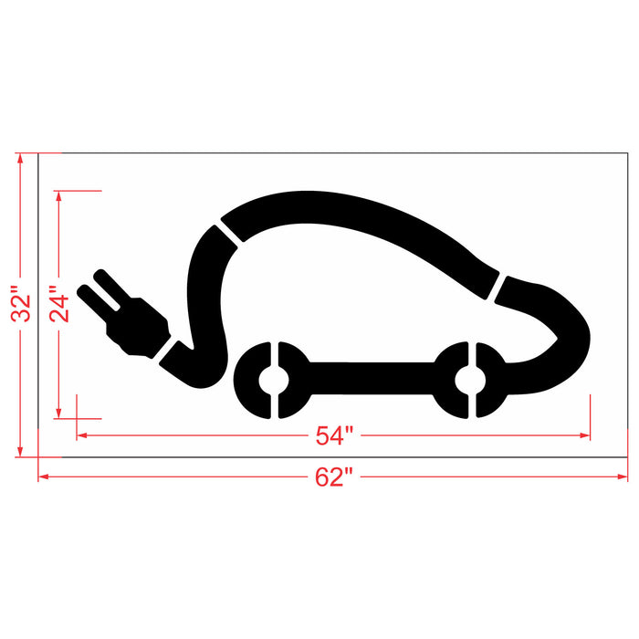 EV Symbol with Tail Plug - (24"-48")