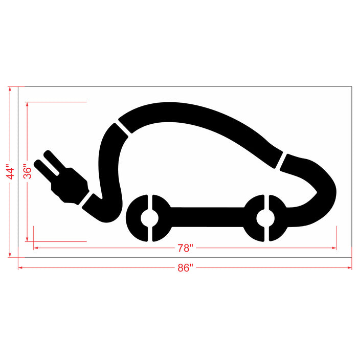 EV Symbol with Tail Plug - (24"-48")