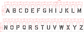 4" Alphabet Kit Stencil