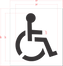 30" Handicap Stencil