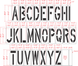 24" x 9" Alphabet Kit Stencil