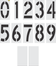 24'' x 12'' Number Kit Stencil