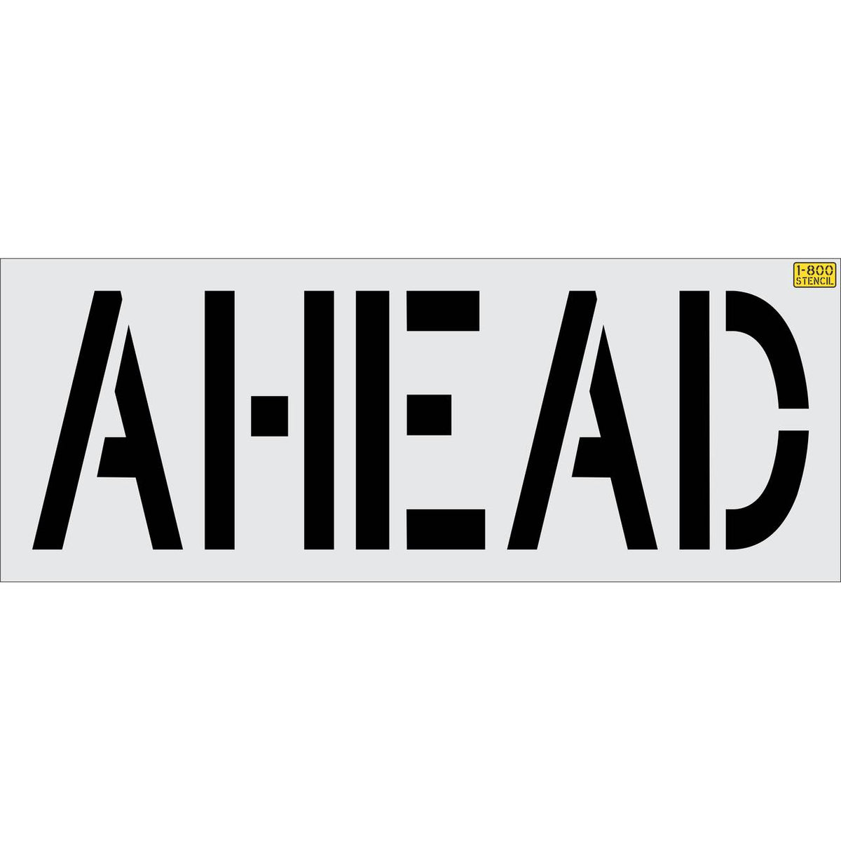 48 inch AHEAD stencil for roadway and commercial pavement traffic marking applications