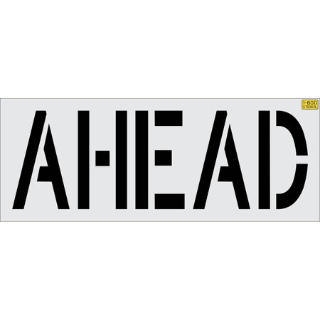 48 inch AHEAD stencil for roadway and commercial pavement traffic marking applications