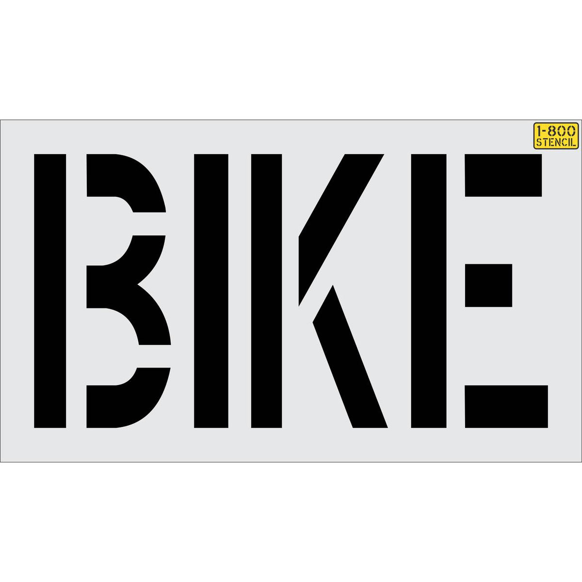 24 inch BIKE pavement marking stencil for bicycle lane and roadway striping applications