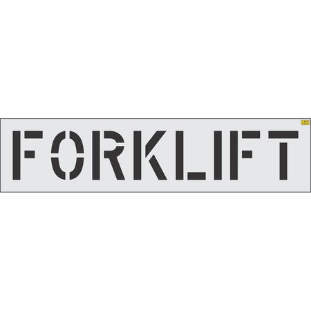 12 inch FORKLIFT stencil for warehouse and industrial floor marking applications