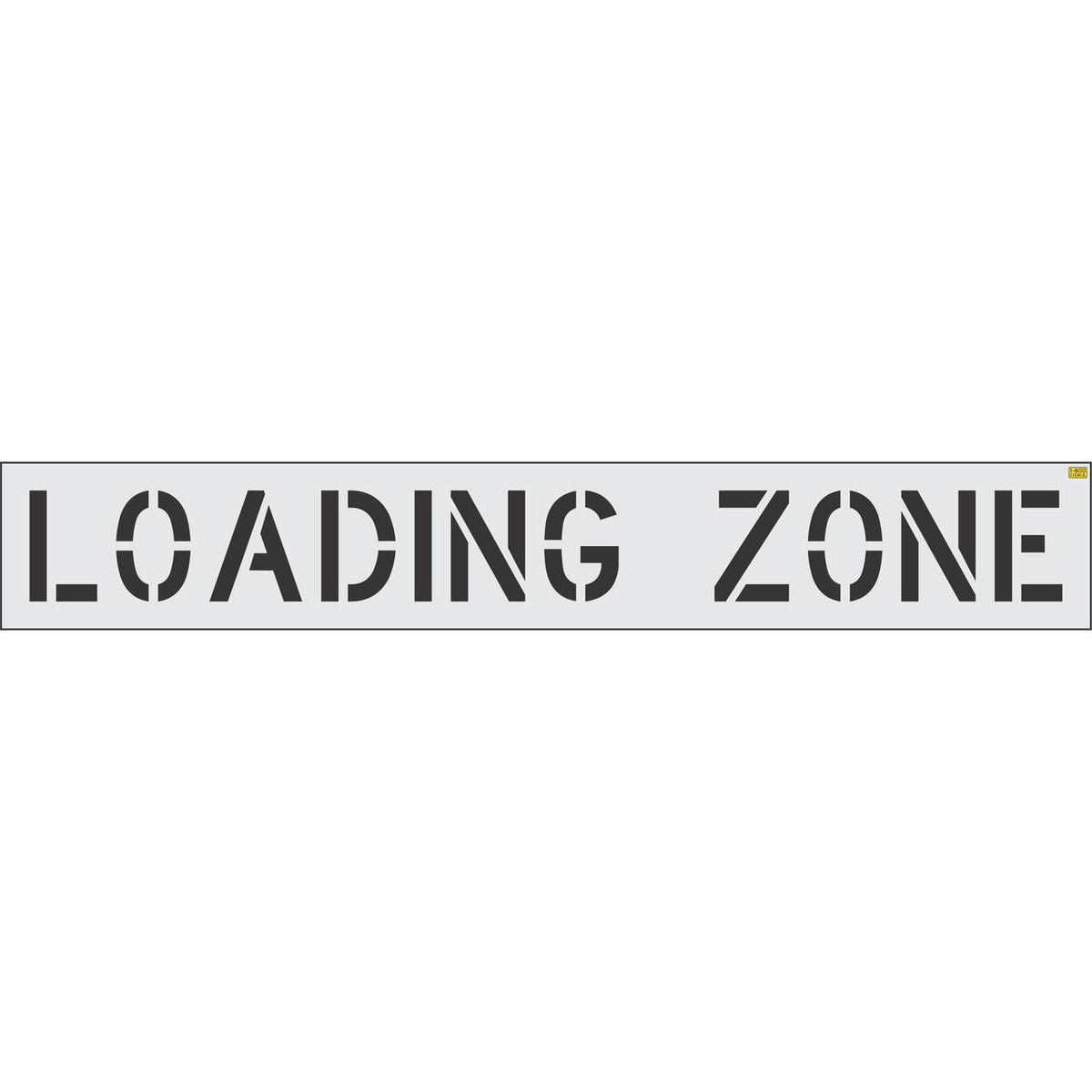 12 inch LOADING ZONE stencil for parking lot and commercial pavement marking applications