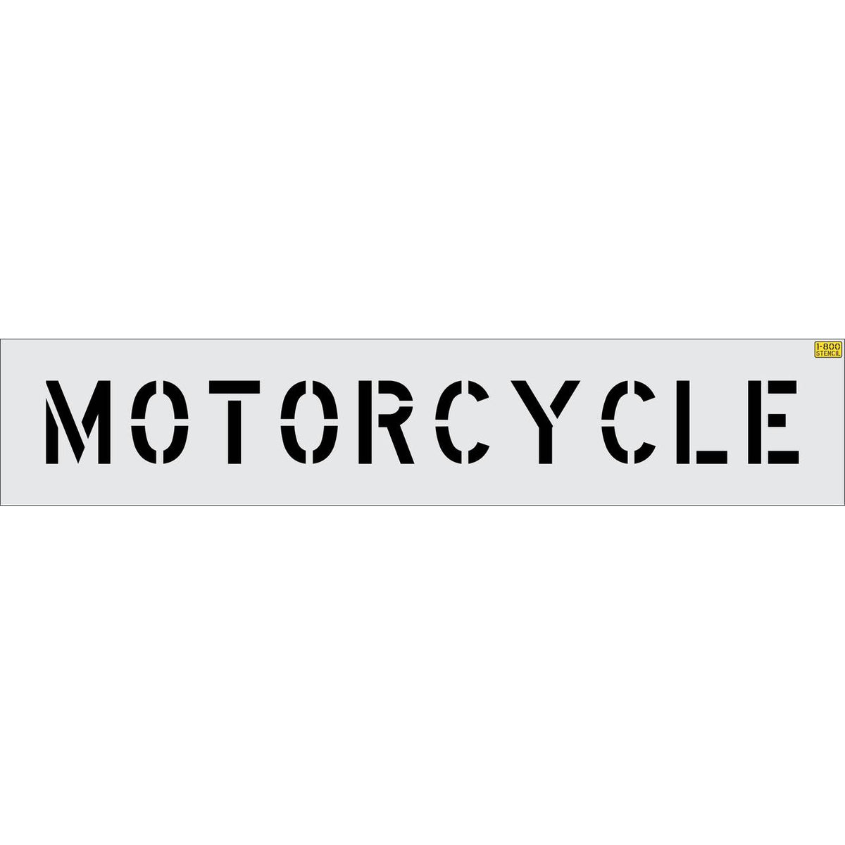 6 inch MOTORCYCLE stencil for small-format motorcycle parking and pavement striping applications