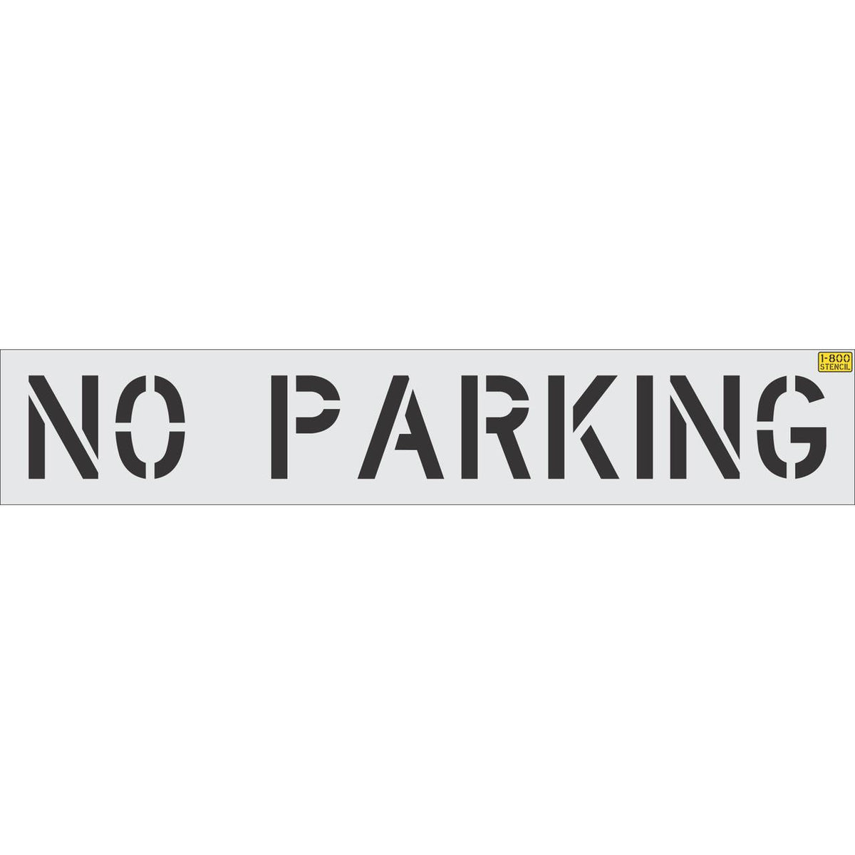 12 inch NO PARKING stencil for parking lot and curb pavement marking applications