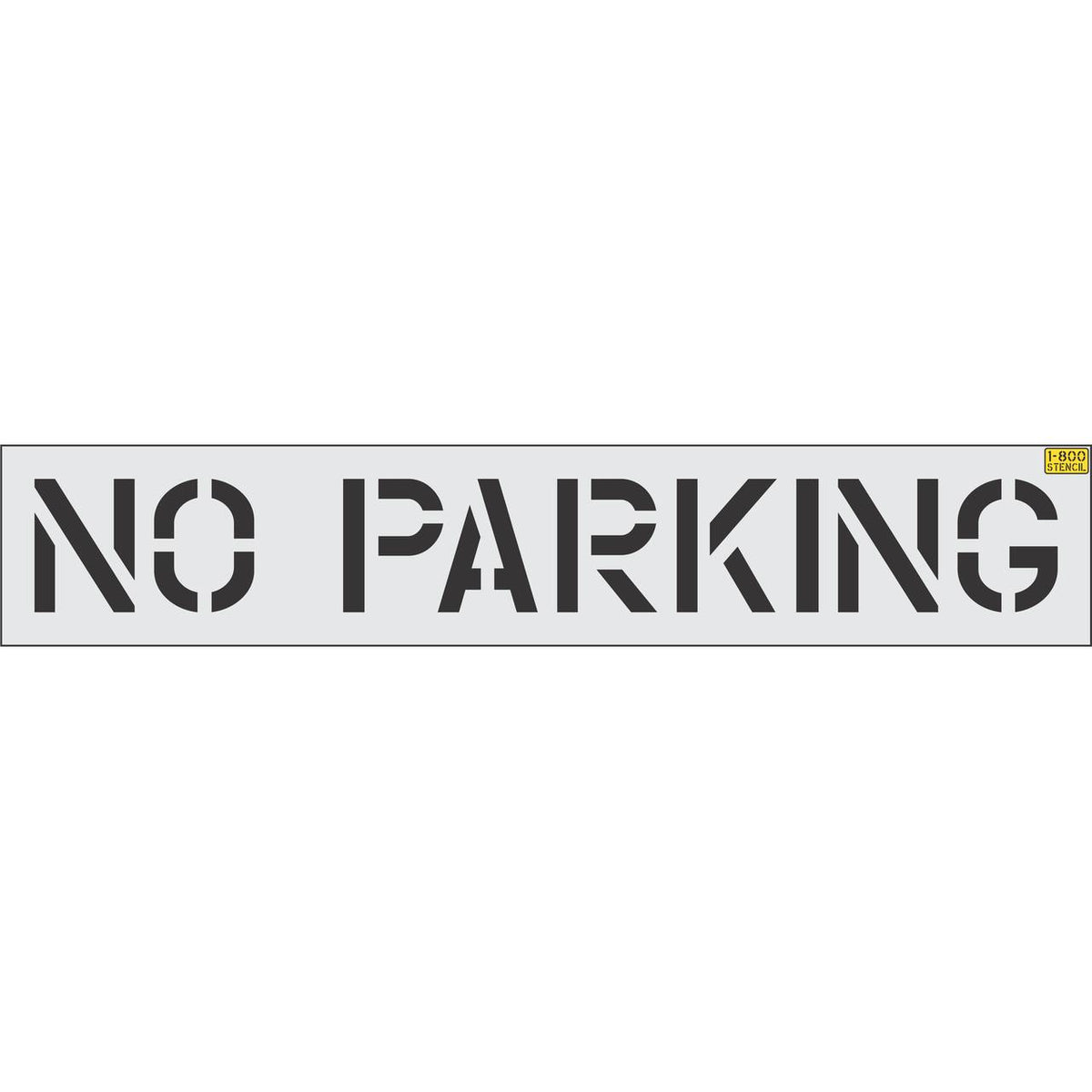 12 inch NO PARKING Legacy pavement marking stencil for parking lot and commercial traffic control striping applications