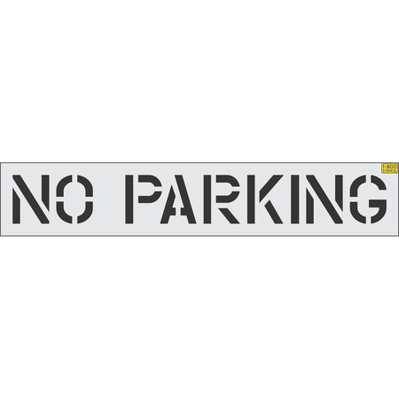 12 inch NO PARKING Legacy pavement marking stencil for parking lot and commercial traffic control striping applications