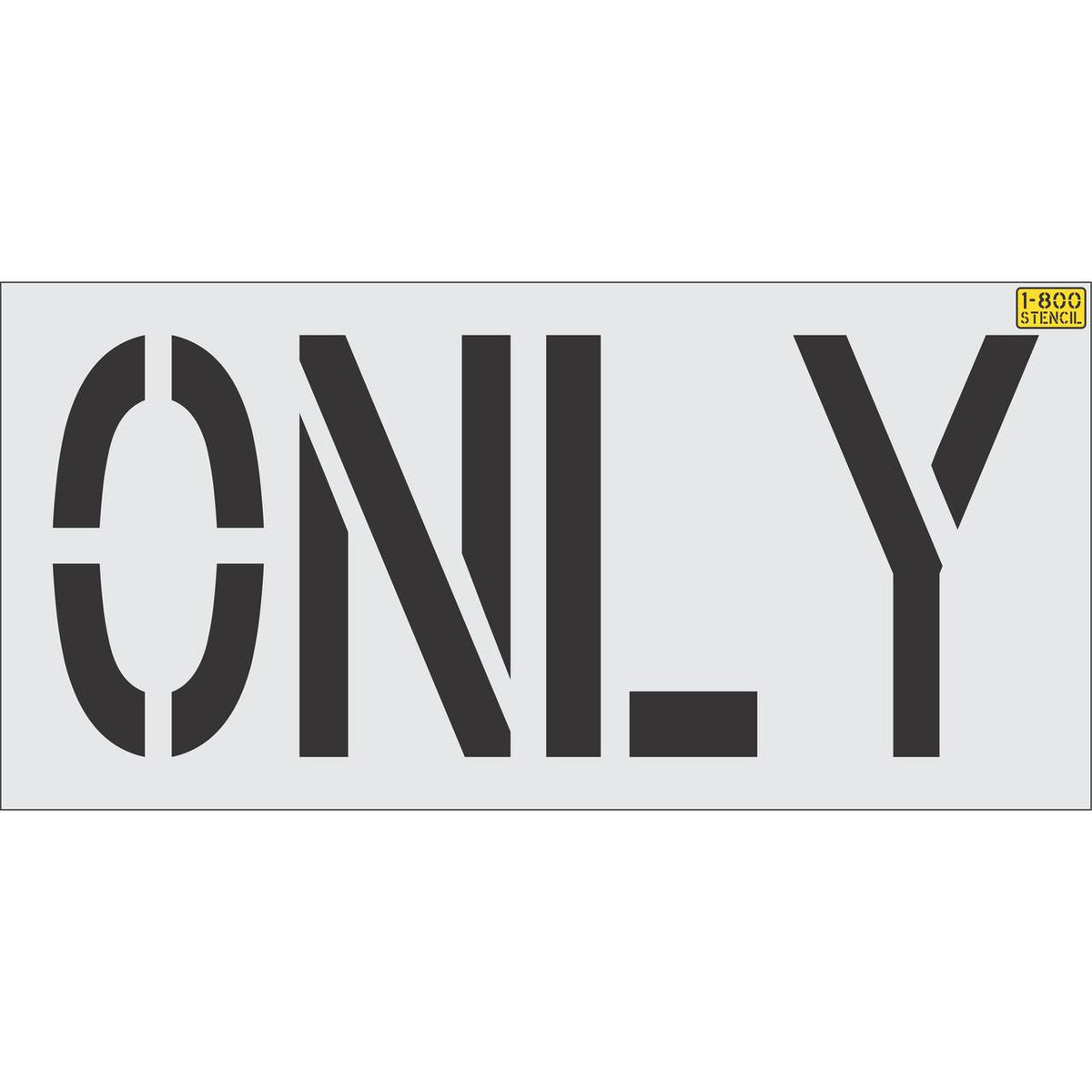 24 inch ONLY stencil for directional roadway and parking lot pavement striping applications