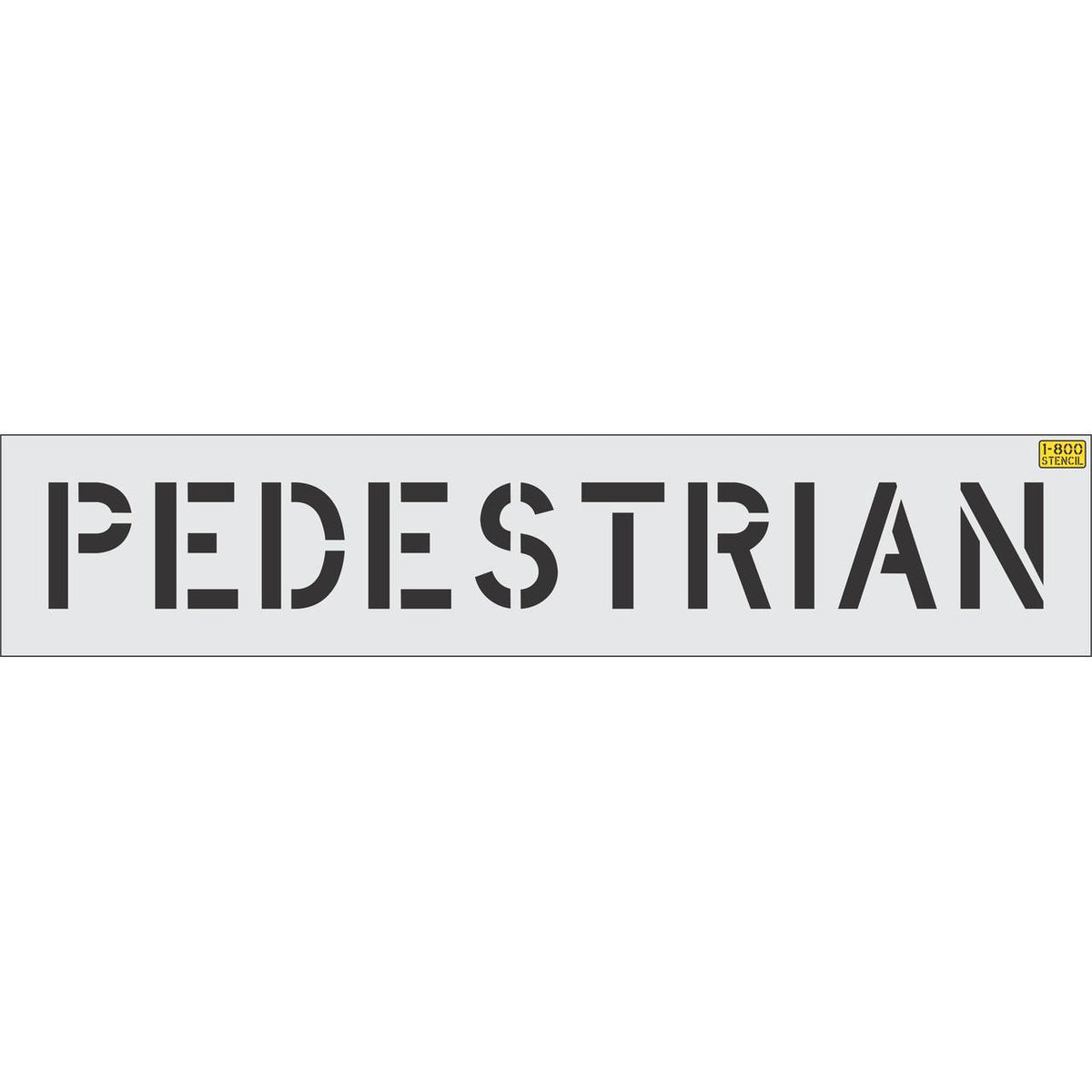 8 inch PEDESTRIAN pavement marking stencil for walkway and parking lot safety striping applications