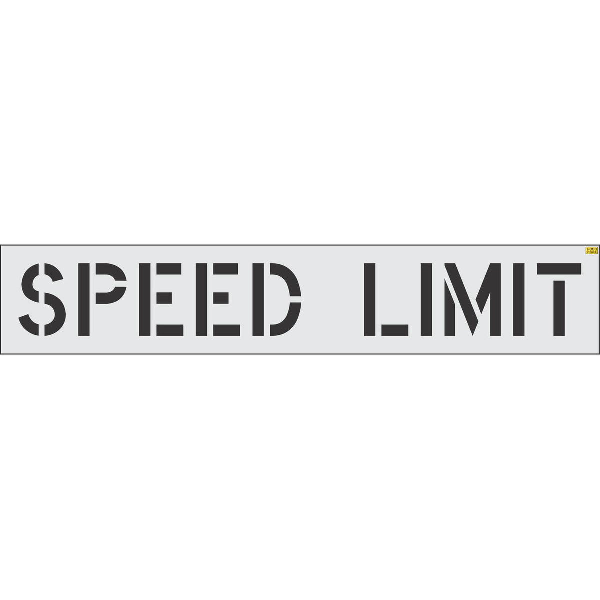 12 inch SPEED LIMIT pavement marking stencil for parking lot and private roadway striping applications