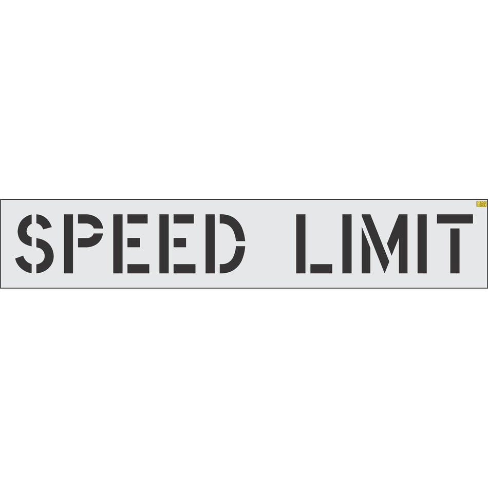 12 inch SPEED LIMIT pavement marking stencil for parking lot and private roadway striping applications