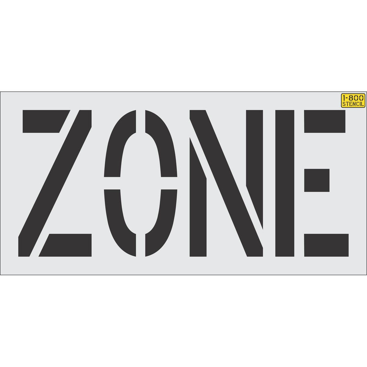 24 inch ZONE stencil for roadway and commercial pavement striping applications