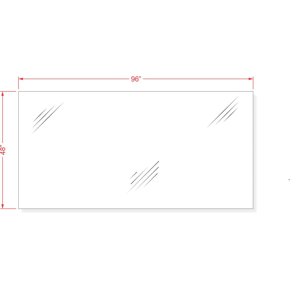 48 inch by 96 inch stencil material sheet for custom pavement marking and commercial striping fabrication