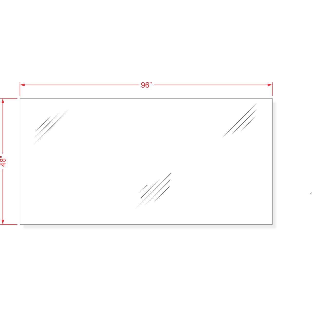 48 inch by 96 inch stencil material sheet for custom pavement marking and commercial striping fabrication