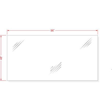 48 inch by 96 inch stencil material sheet for custom pavement marking and commercial striping fabrication