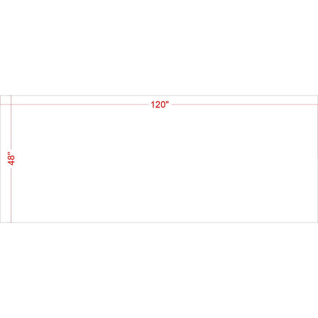 48 inch by 120 inch stencil material sheet for custom pavement marking and commercial striping applications