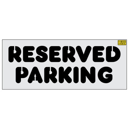 18" RESERVED PARKING stencil