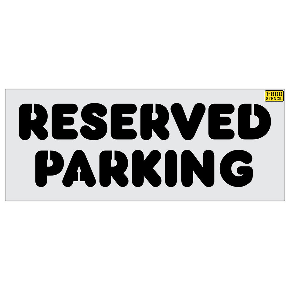18" RESERVED PARKING stencil