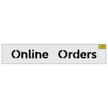 8 inch Safeway Online Orders stencil