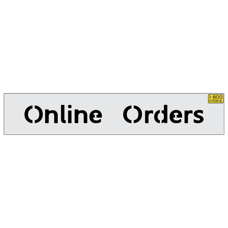 8 inch Safeway Online Orders stencil
