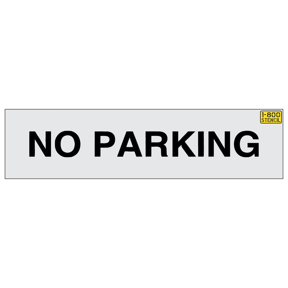 8 inch Target NO PARKING stencil