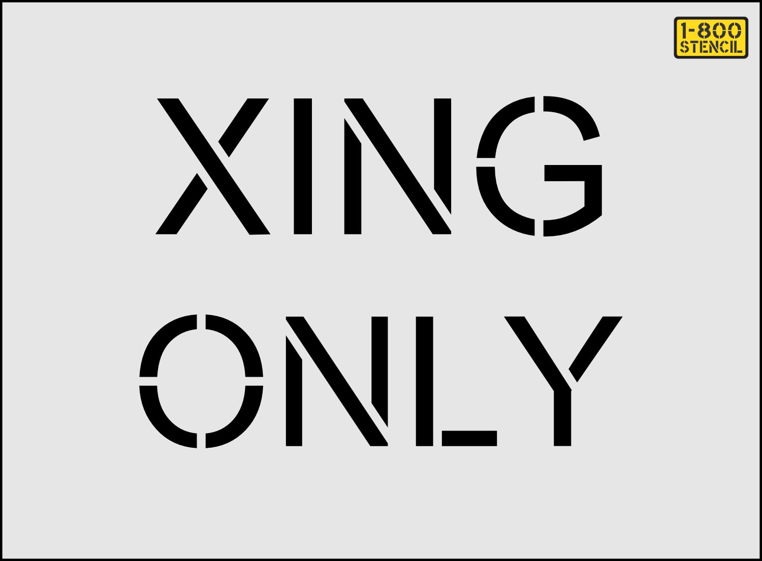 10 inch Nevada XING ONLY stencil