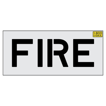 10 inch FIRE stencil