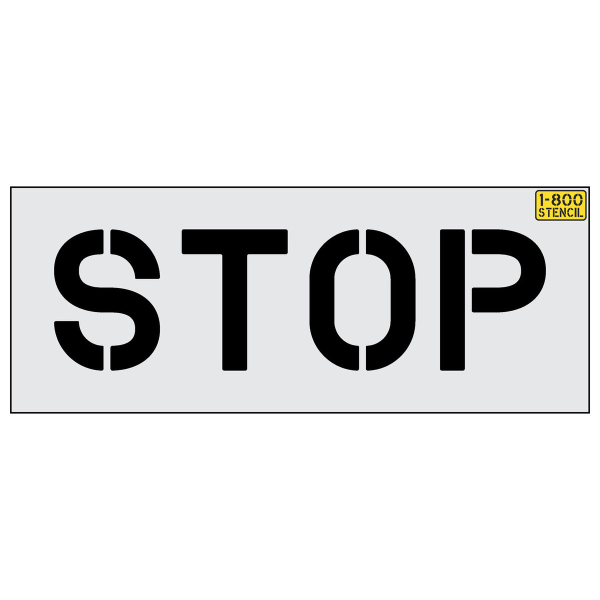 10 inch STOP stencil