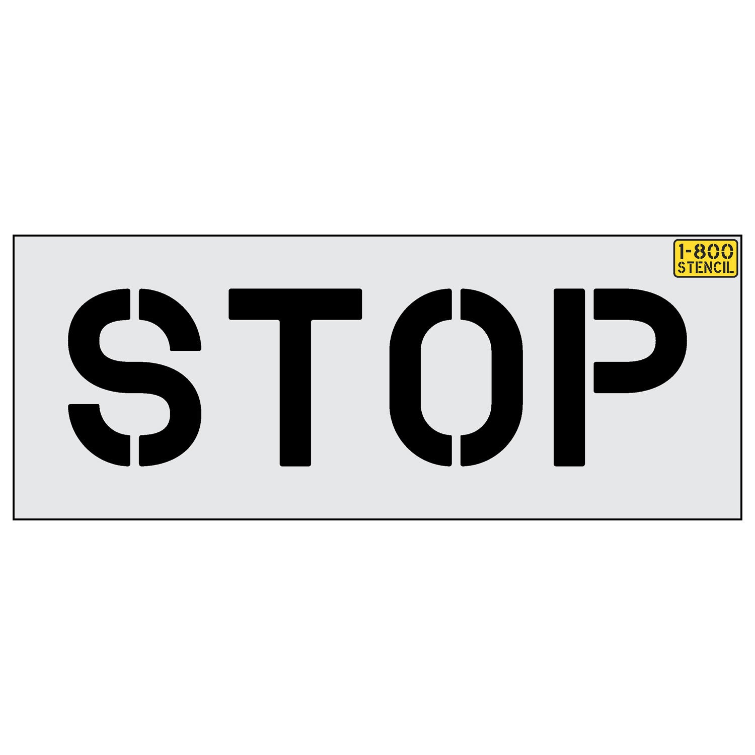 10 inch STOP stencil