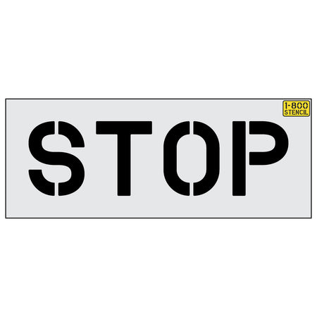 10 inch STOP stencil