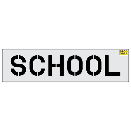 10 inch SCHOOL stencil