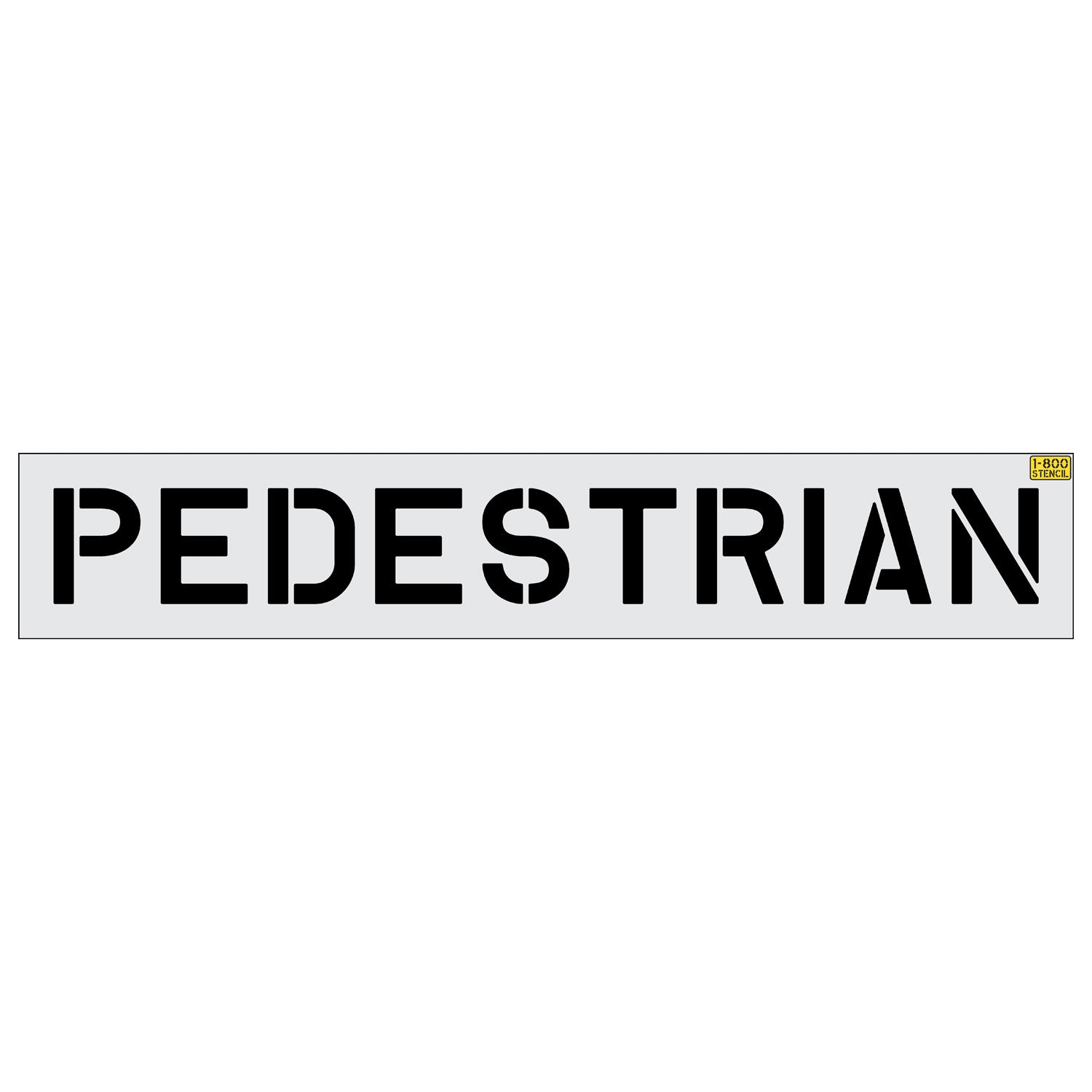 10 inch PEDESTRIAN stencil