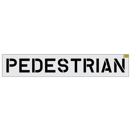 10 inch PEDESTRIAN stencil