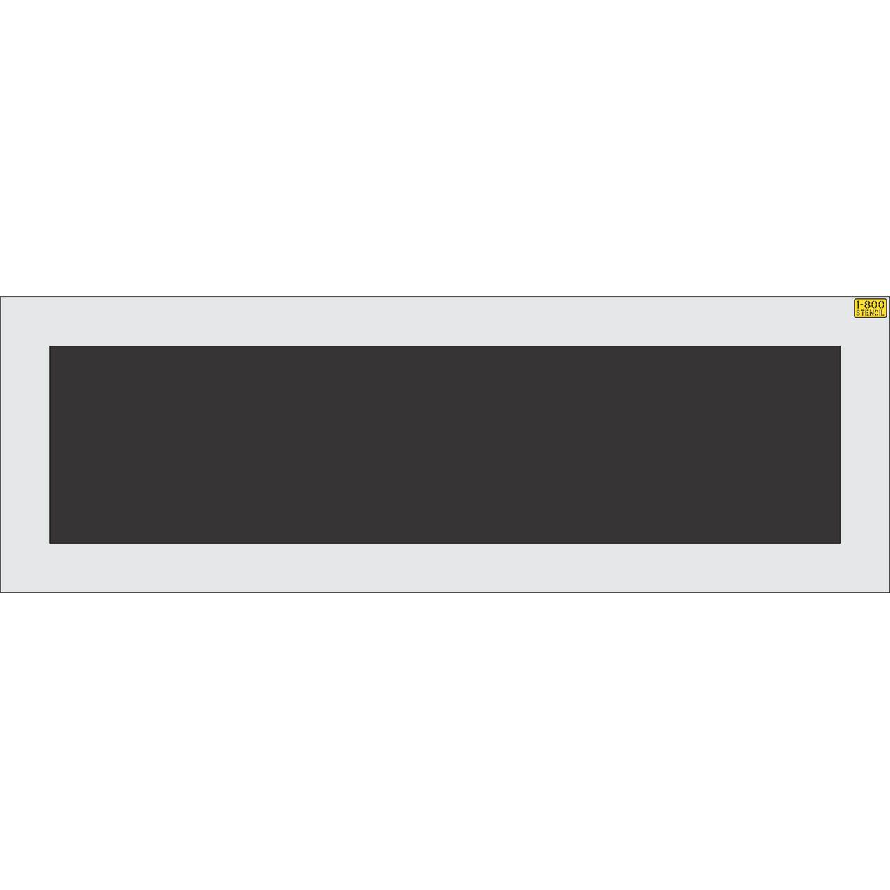 24 inch by 8 foot line stencil for parking lot, roadway, and commercial pavement striping applications