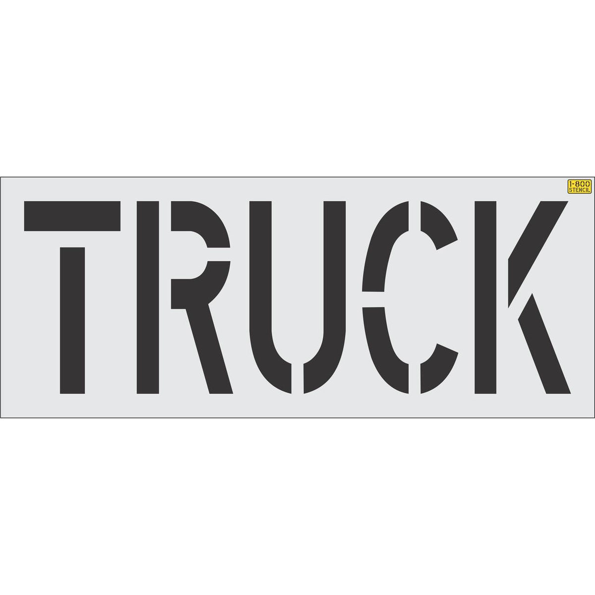 24 inch TRUCK pavement marking stencil for loading zones and commercial parking lot striping applications