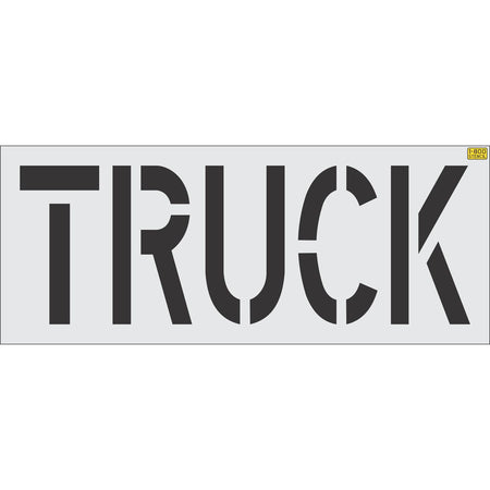 24 inch TRUCK pavement marking stencil for loading zones and commercial parking lot striping applications