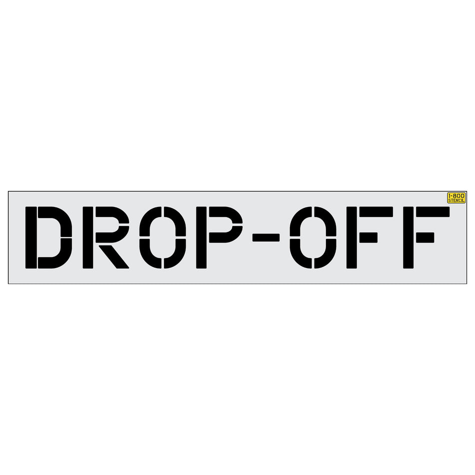 12" DROP-OFF Stencil