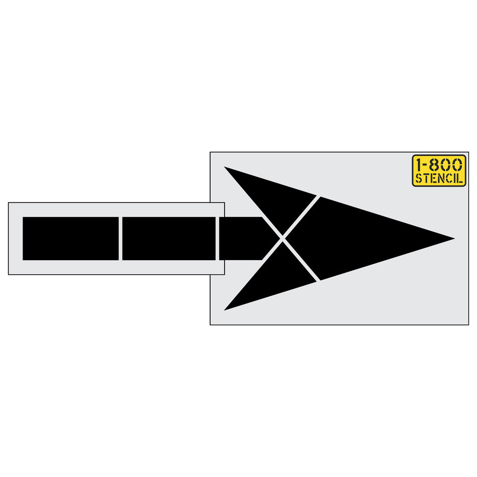 120" MUTCD Straight Arrow Stencil