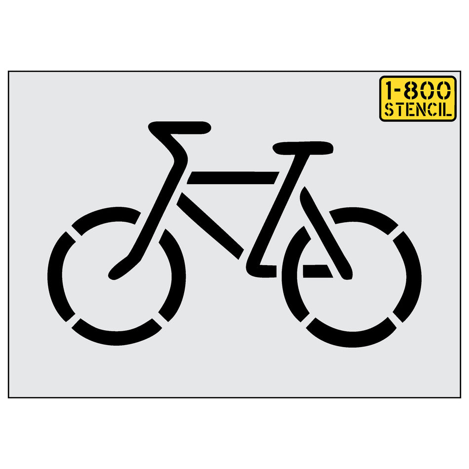 18" Bike Symbol Stencil