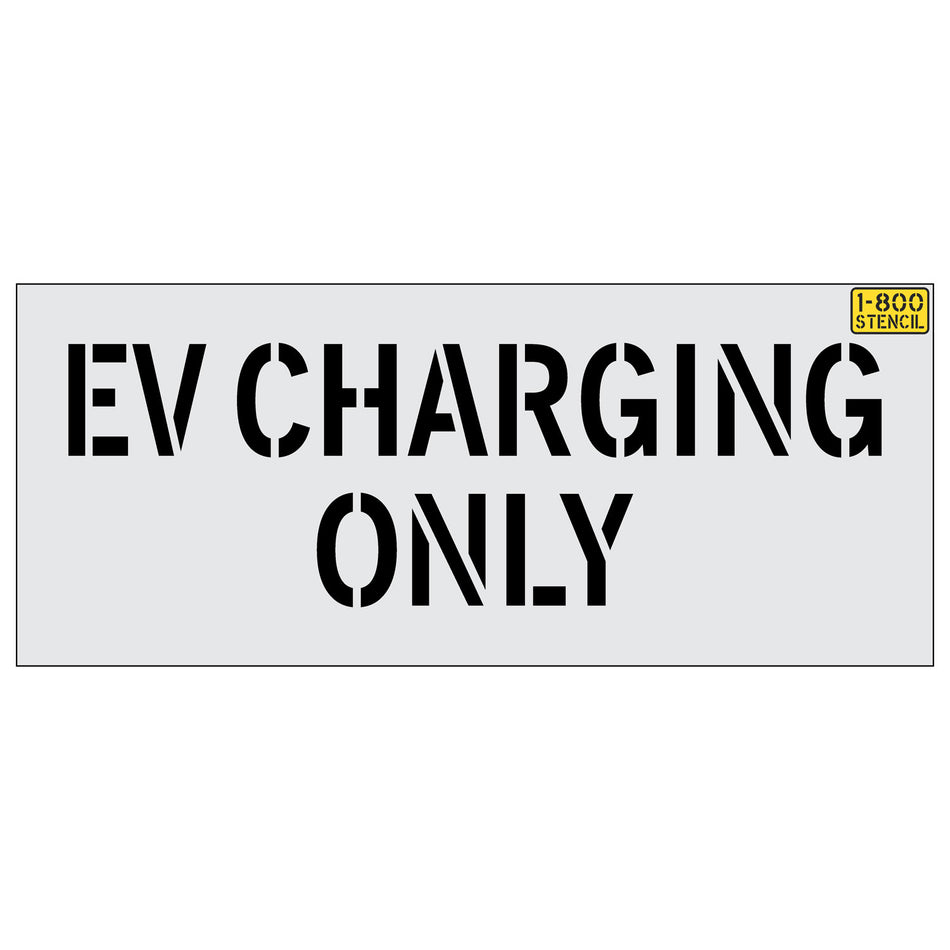 21" EV CHARGING ONLY Stencil