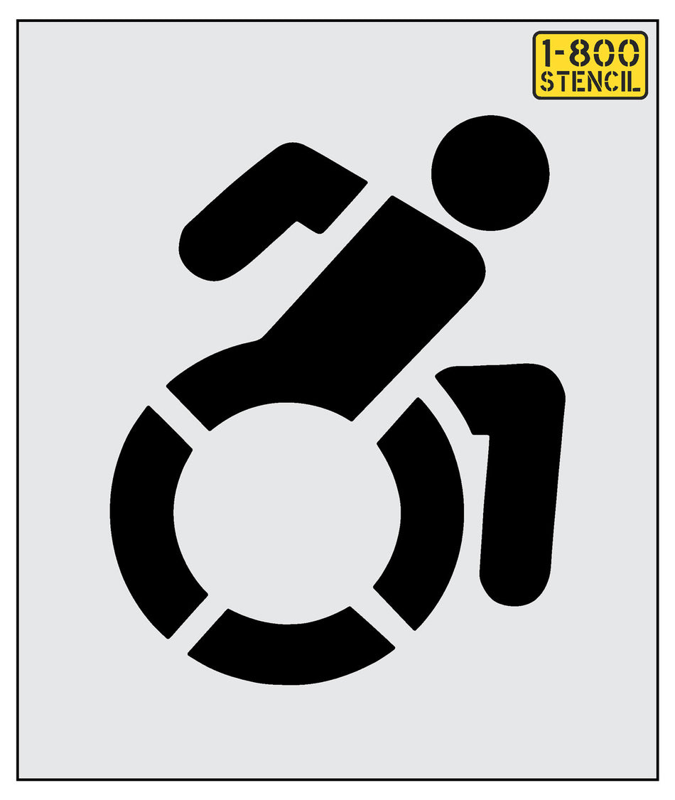 NYSDOT 24" Accessible Icon Handicap Stencil