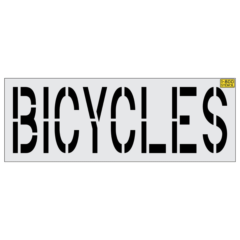 24" BICYCLES Stencil