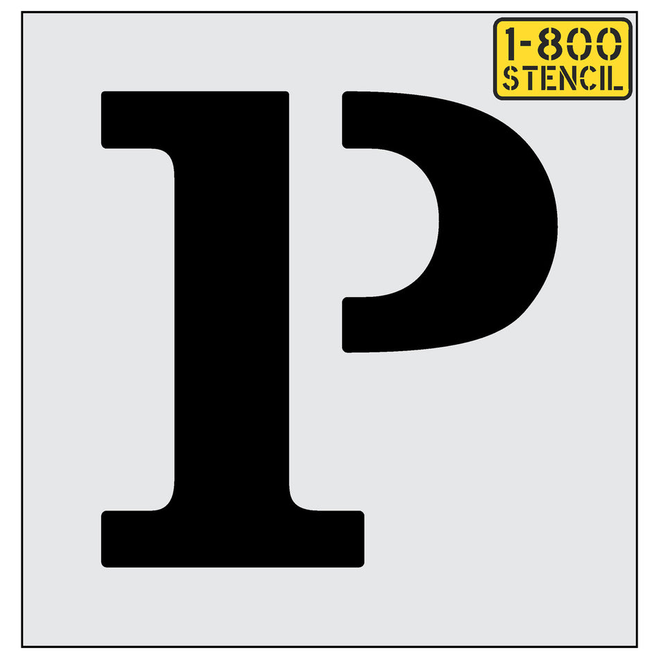 24" Parking Letter P Stencil